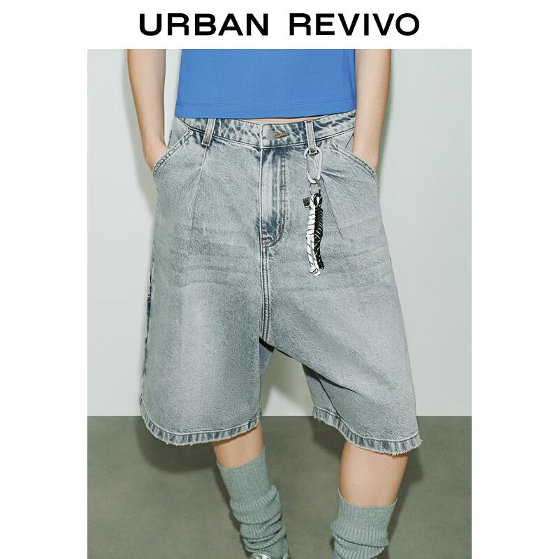 UR Women's Retro Washed Denim Capris