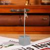 Wooden Memo Clip: Vertical Label Stand for Desktop Decoration, DIY Retro Base Card and Paper Display