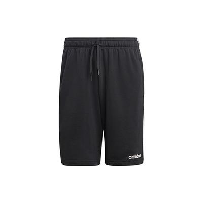 Essentials 3-Stripes Knit Shorts Calções Masculinos Preto DU7830