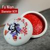 Calligraphy and Painting Seal Ink - Bright Red Vermilion, 90g & 60g, with Castor Oil.