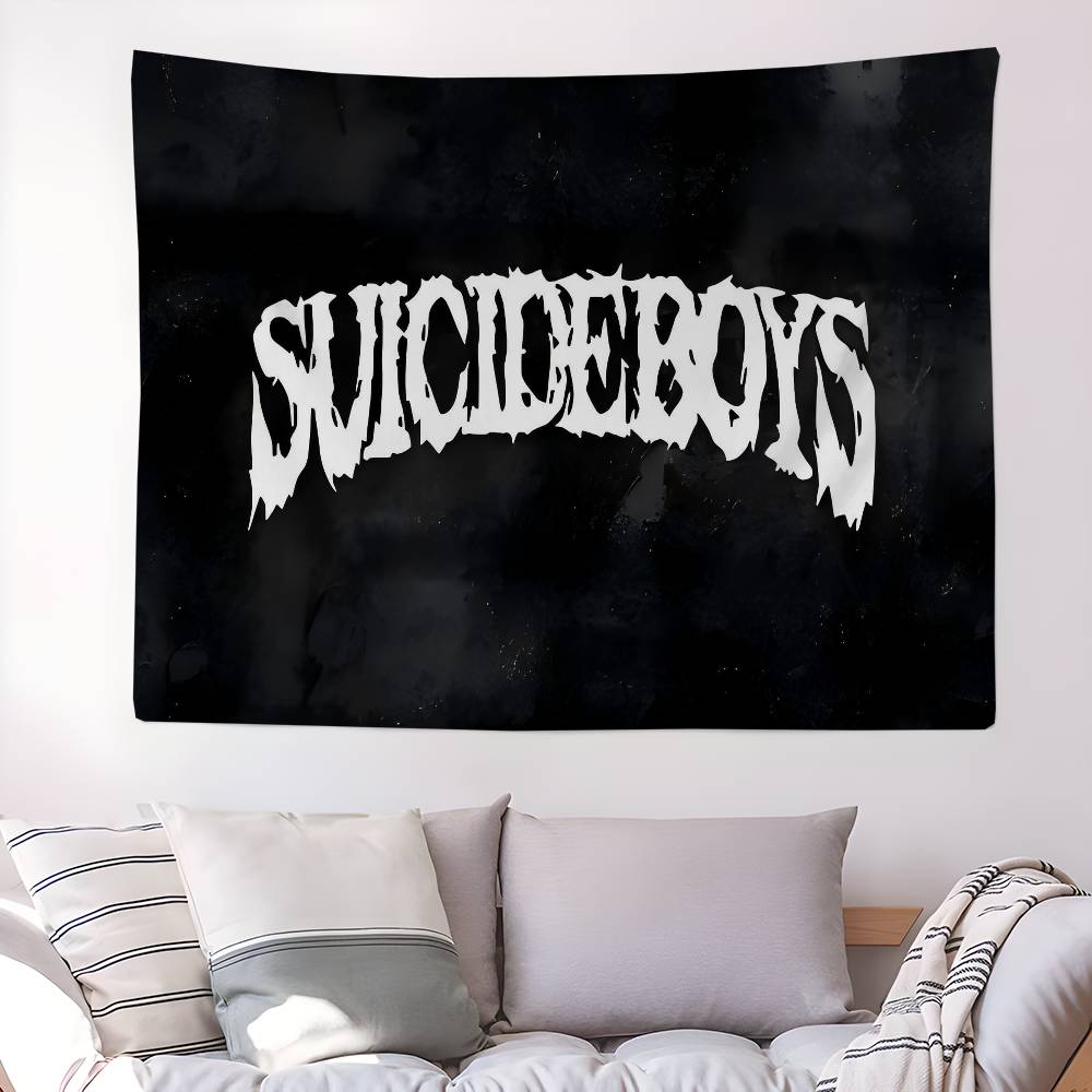 

S-suicideboys G59 Ігровий DIY Настінний Гобелен Хіпі Квіткові Настінні Килими Декор Гуртожитку Настінне Мистецтво Декор 80x130 cm