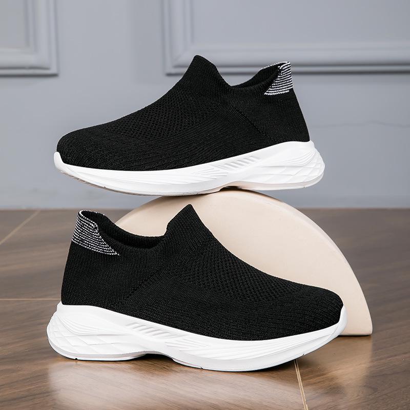 2024 Kids Slip-On Flyknit Sports Shoes - Casual Sock Style for Boys & Girls