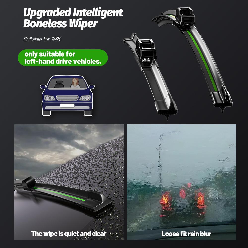 Wiper LHD Front Wiper Blades For Seat Ibiza 6J 2008 - 2017 Windshield Windscreen Window Car Rain Brushes 24"+16" Accessories