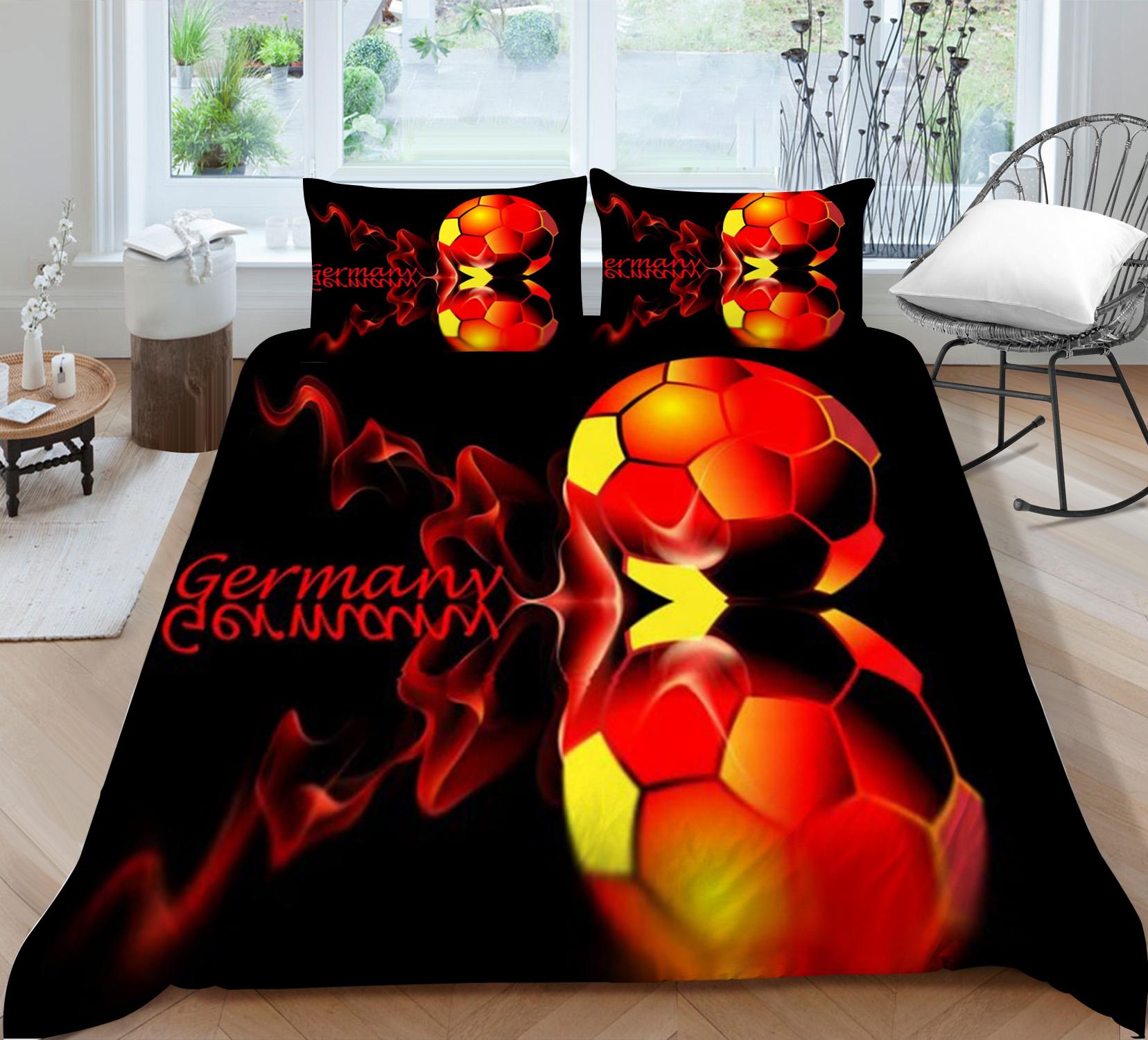 

Лидер продаж, комплект пододеяльников с 3D футбольным принтом, домашний текстиль, Прямая доставка, детское постельное белье, наволочка из микрофибры Single 135x200cm