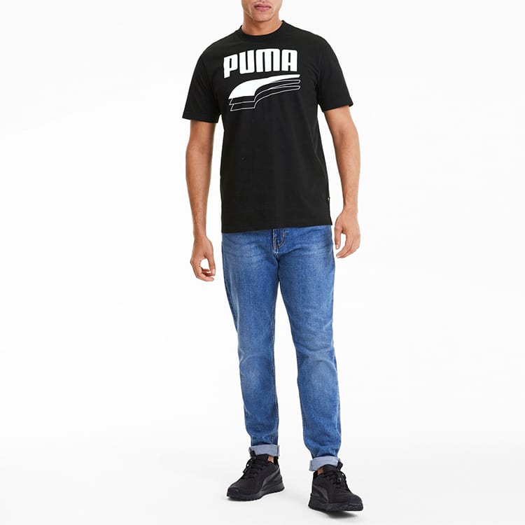 PUMA Set in Sleeve T Shirt Men's Black 582772-01