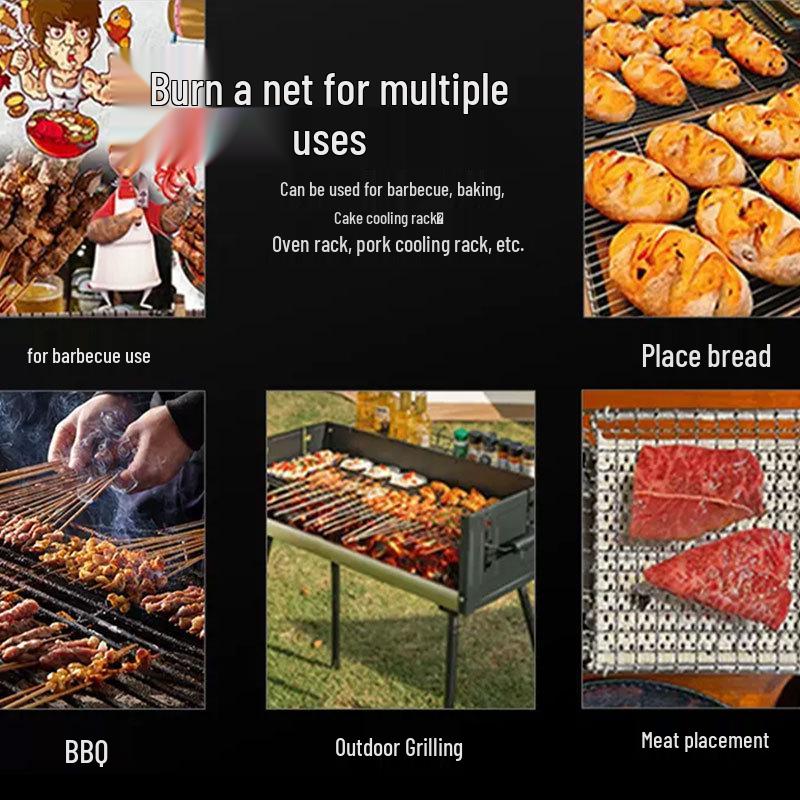 Rectangular Outdoor BBQ Grill Mesh Oven Rack