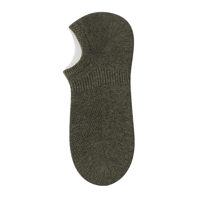 Men's Summer Cotton Mesh Invisible Do Not Fall Off with Shallow Mouth Socks