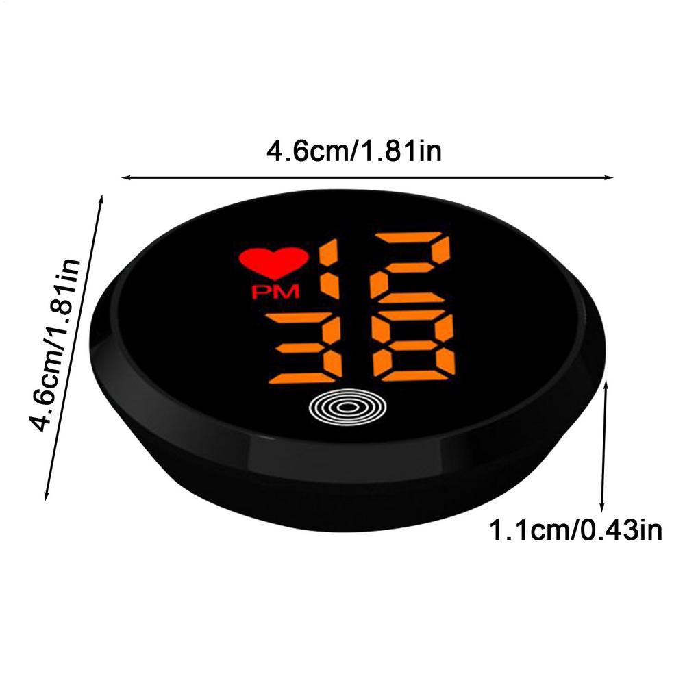 Small Stick On Clock Car Dashboard Digital Clock Automotive Adhesive Digital Clocks With LED Time Display For Dashboard Air Vent