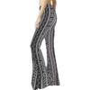 Women's Spring Summer European American Trendy Slim Fitted Pencil Vintage Printed Fashionable Micro Flared Pants