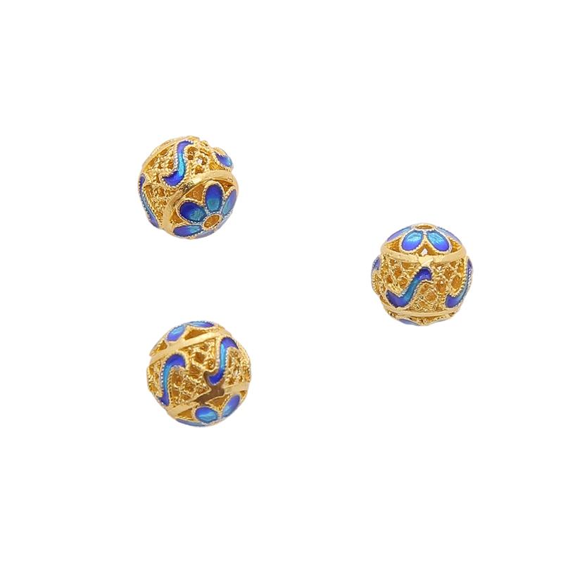Copper Cloisonn Beads Charm Accessories For DIY Jewelry Making Bracelet Earring Necklace