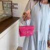Kawaii Transparent Crossbody Bag Candy Color Mini Lipstick Bag Elegant Jelly Shoulder Bag  Shopping