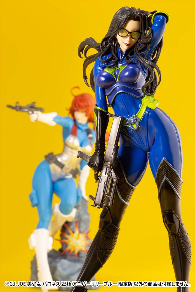 JOE Bishoujo Baroness 25th Anniversary Blue Limited Edition figurina finisata pictata PVC GI. GIJOE 1/7