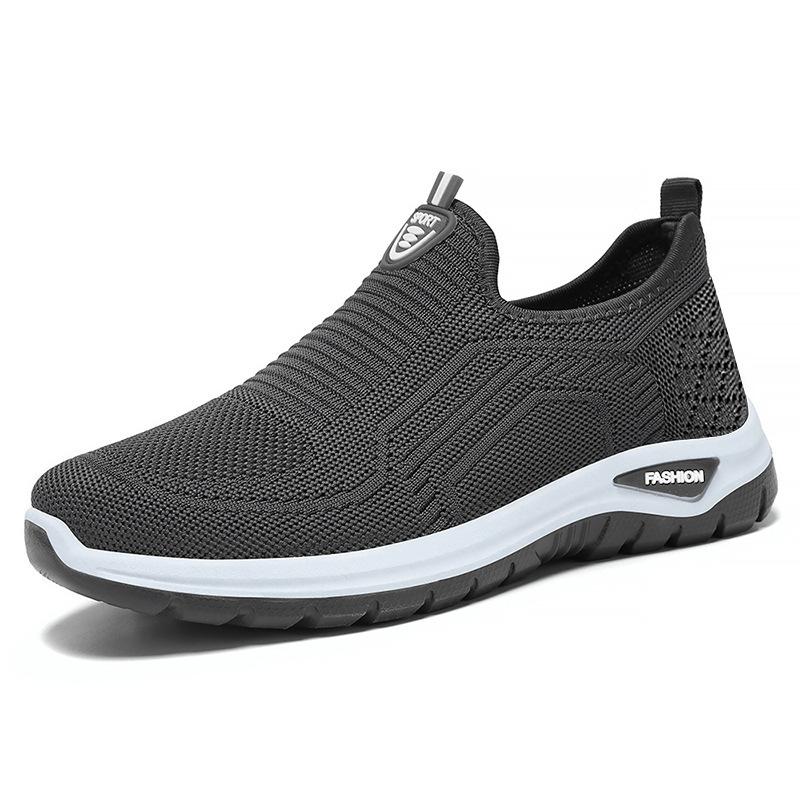 Shoes Men's Versatile Spring New Casual Sports Shoes Breathable Men's One-pedal Shoe Bag
