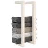 Wall-mounted bathroom towel rack for bathroom, kitchen, hotel - easy to install, solid pine wood with free installation 23 x 18 x 60 cm