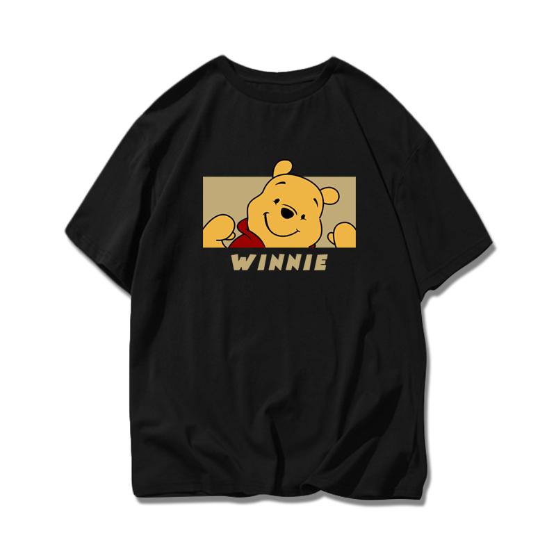 2025   Winnie The Pooh Tigger Donald Duck Mickey Mouse Sports Cotton TShirt Tops Unisex Cotton Short S