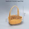 Jingyuheng Large Heart-shaped Rattan Picnic Basket Set