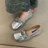 Women's Retro Mary Jane Shoes 2025Spring French Elegant Round Toe Increased Height Single Shoe Girls Fashion Dress Shallow Shoes