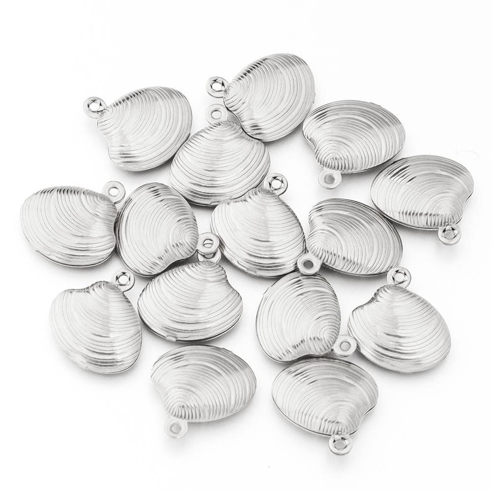 5-10pcs Stainless Steel Ocean Life Charms Starfish Fish Shell Pendant For Jewelry Making DIY Crafts Necklace Bracelets Supplies