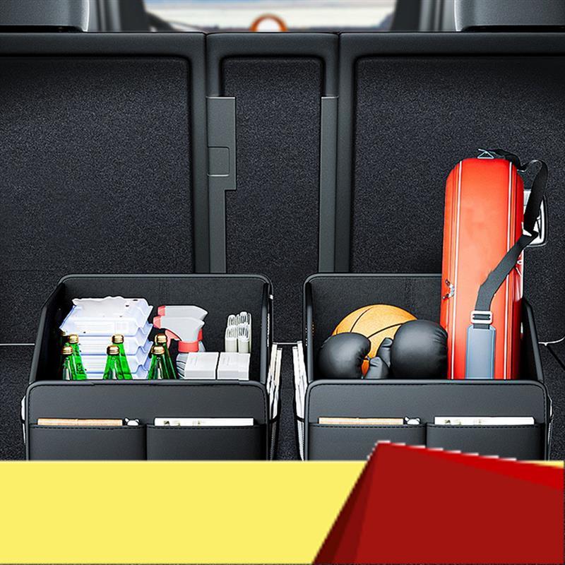 Car Trunk Organizer Folding Auto Trunk Storage Box Multi Compartment Storage B Stowing Tidying For Car Interior Replacement-M