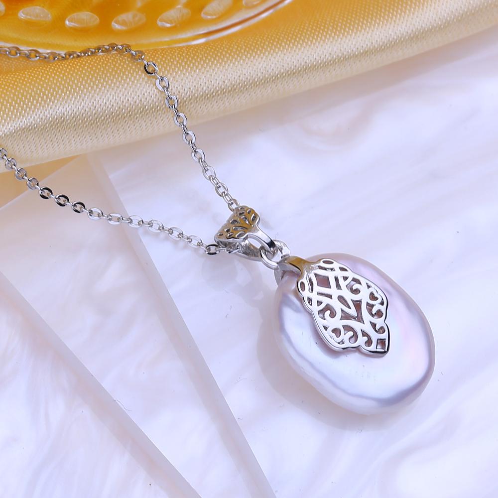 Fenasy Baroque Pearl Pendant Jewelry Big Natural Freshwater Pearl Necklace For Women Necklace Pendants