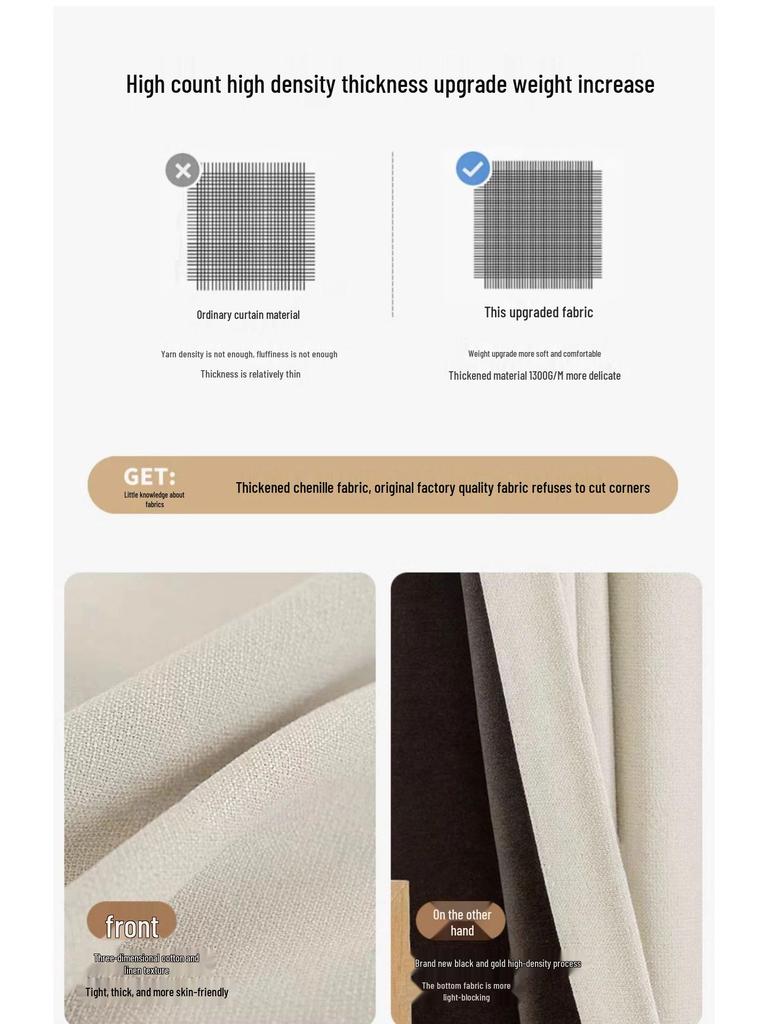 Perdele Blackout Shaoxing: Design Modern Minimalist, Bumbac-In Gros, Blocare Soare, Izolare Termică, pentru Dormitor și Living.