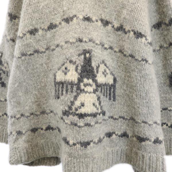 OLD 90s Overall handle Cowichan jacket Gray Men's Used