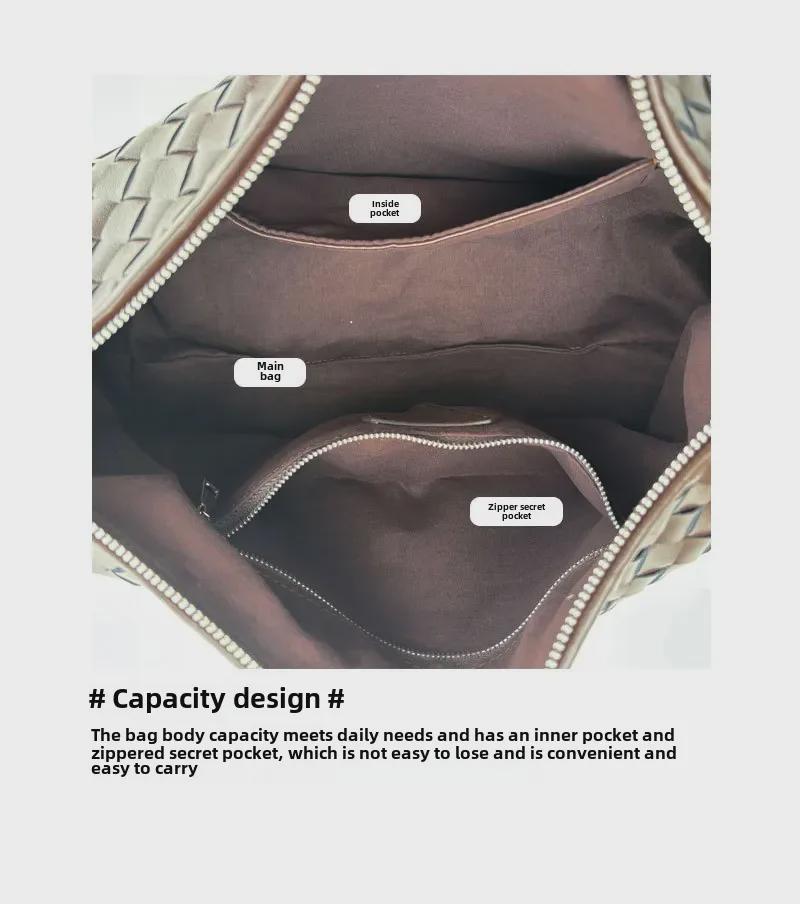 2024 Autumn/Winter Diamond-Patterned Leather Handbag - Trendy Cowhide Shoulder & Messenger Bag for Women