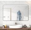 Self-Adhesive Wall-Mounted Bathroom Mirror for Makeup