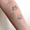 Fortgeschrittener Sinn Niedlich Lustig Cartoon Mehrbild Seestern Krabbe Oktopus Arm Tattoo Aufkleber
