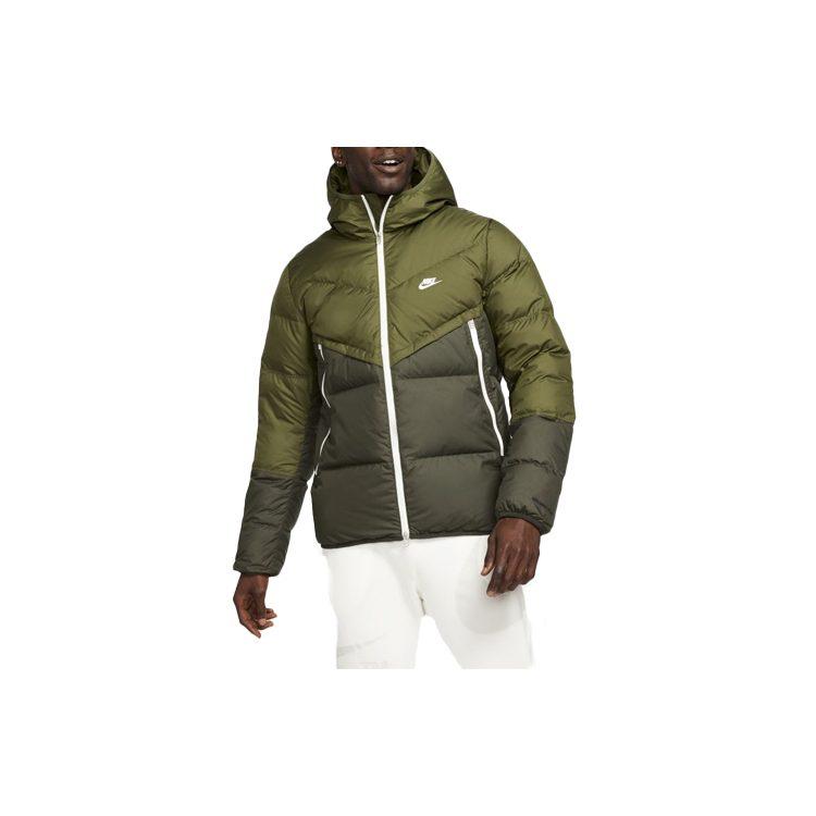 Nike Daunenjacke Herren Grün Mit Kapuze Mittlere Stepp-Daunenjacke DD6796-326
