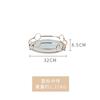 European Mirror Storage Tray Wedding Dessert Fruit Restaurant Decoration Cake Tray Drinks Cosmetics Storage Tray Decoration