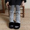 Kawaii High Elastic Kids Leg Warmers Bow Trim Sweet Style Lolita Style Socks Knitted Long Stockings Children Wear