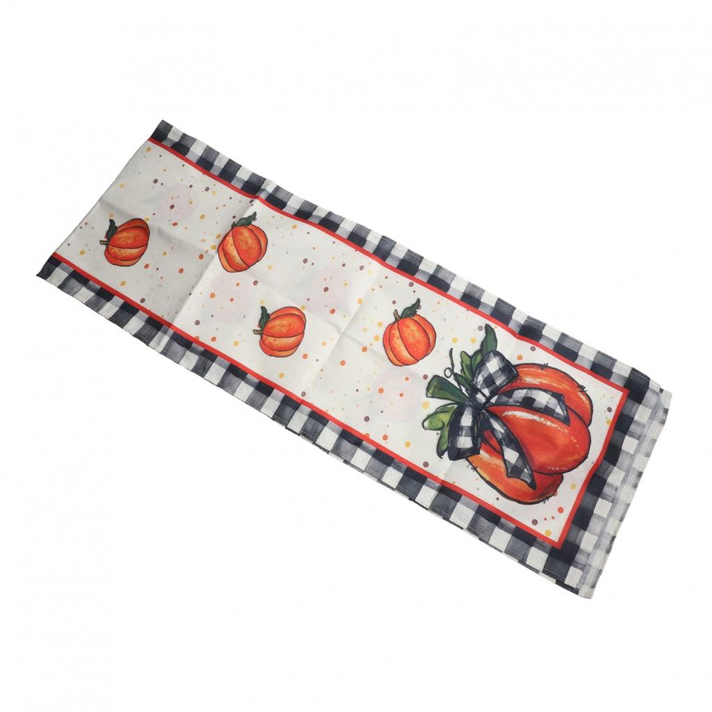 Elegant Fall Table Runner 13 X 72 Inches Maple Leaf Design Linen Material