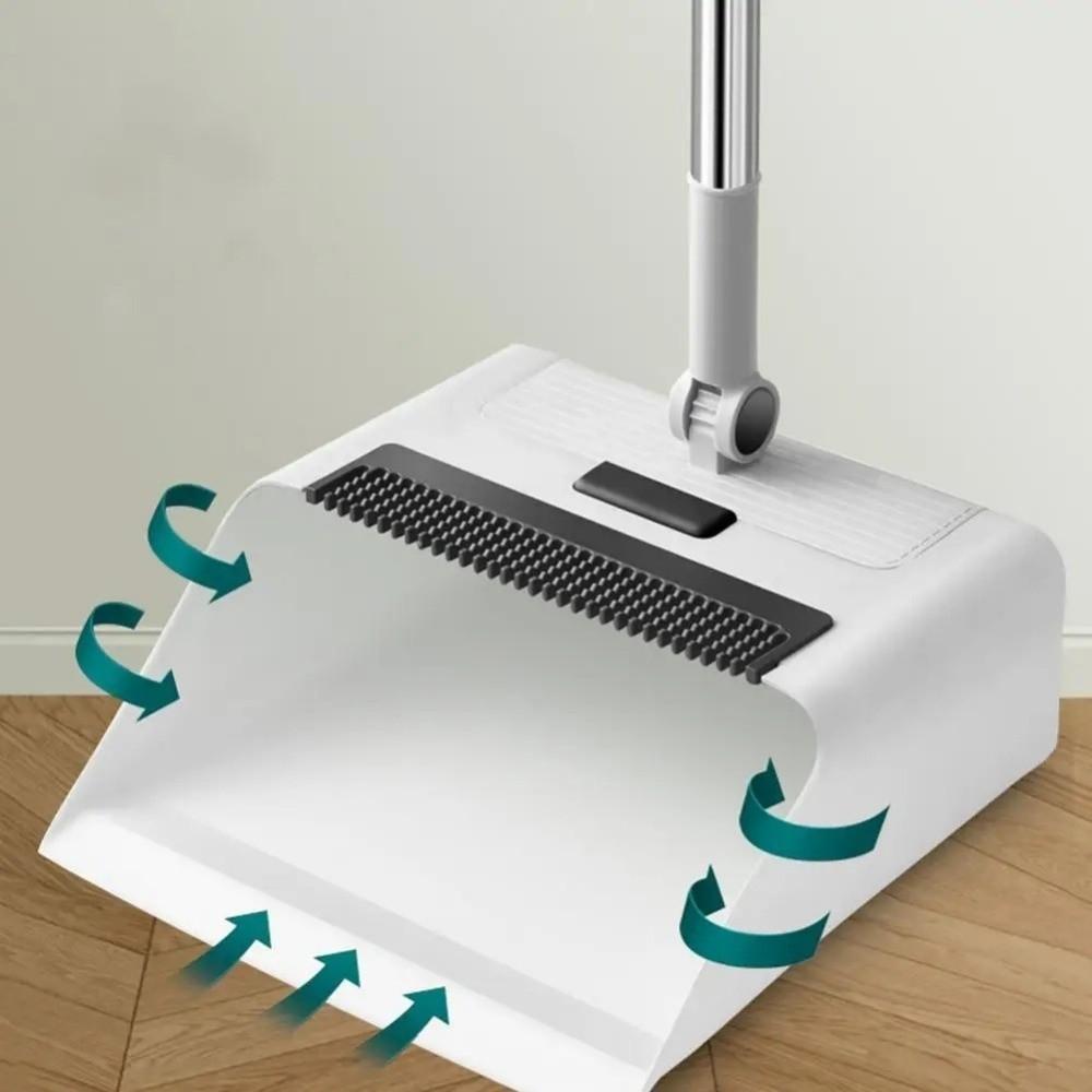 Multi-Surface Cleaning Broom Dustpan Set 3-in-1 Dustpan Combination Floor Brush  Household
