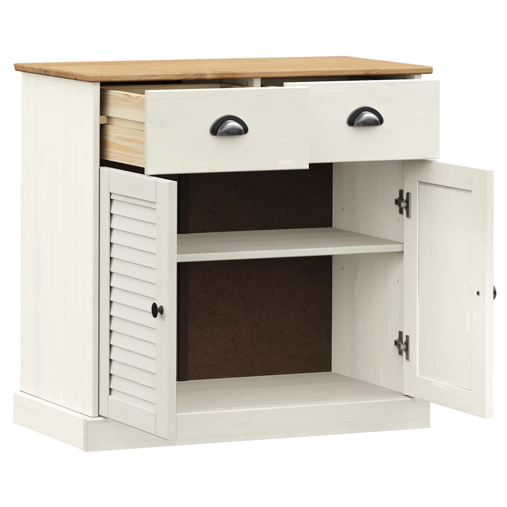 VIGO Sideboard with Drawers 78 x 40 x 75 cm Solid Pine Wood