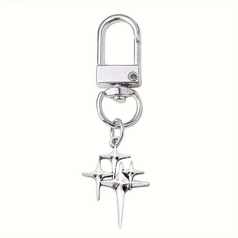 

1 шт. Сплав Звезда и Луна Брелок Модный женский брелок для сумок, рюкзаков, автомобилей для ежедневного использования - Декоративная форма звезды, Кольцо-застежка