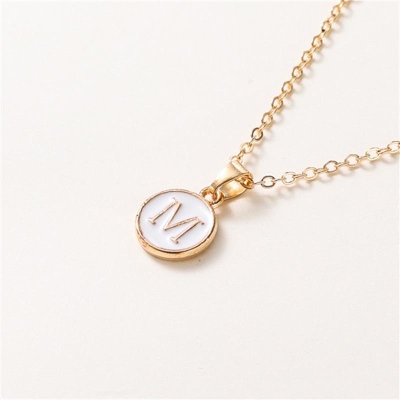 2025 New Fashion Personalized 26 Initials Charm Necklace For Women Men Premium Design Name Necklace Ladies Jewelry Gift
