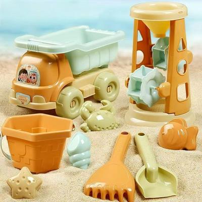 Beach Sand Toys Set With Beach Shovel Tool Kits Ocean Animal Molds Water Sandbox Toys For Toddlers Kids Summber Outdoor Toys