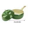 1pcs Non-stick Soup Pot Aluminum Eggplant Tomato Apples Pear Avocado Dessert Saucepan Frying Pan Multi-Use Kitchen Supplies