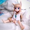 New Anime Cute Doll Sakura Soybean My Cat Is A Kawaii Girl Figure Sit And Eat Fish/Standing Figure Model PVC Collection Toy Gift