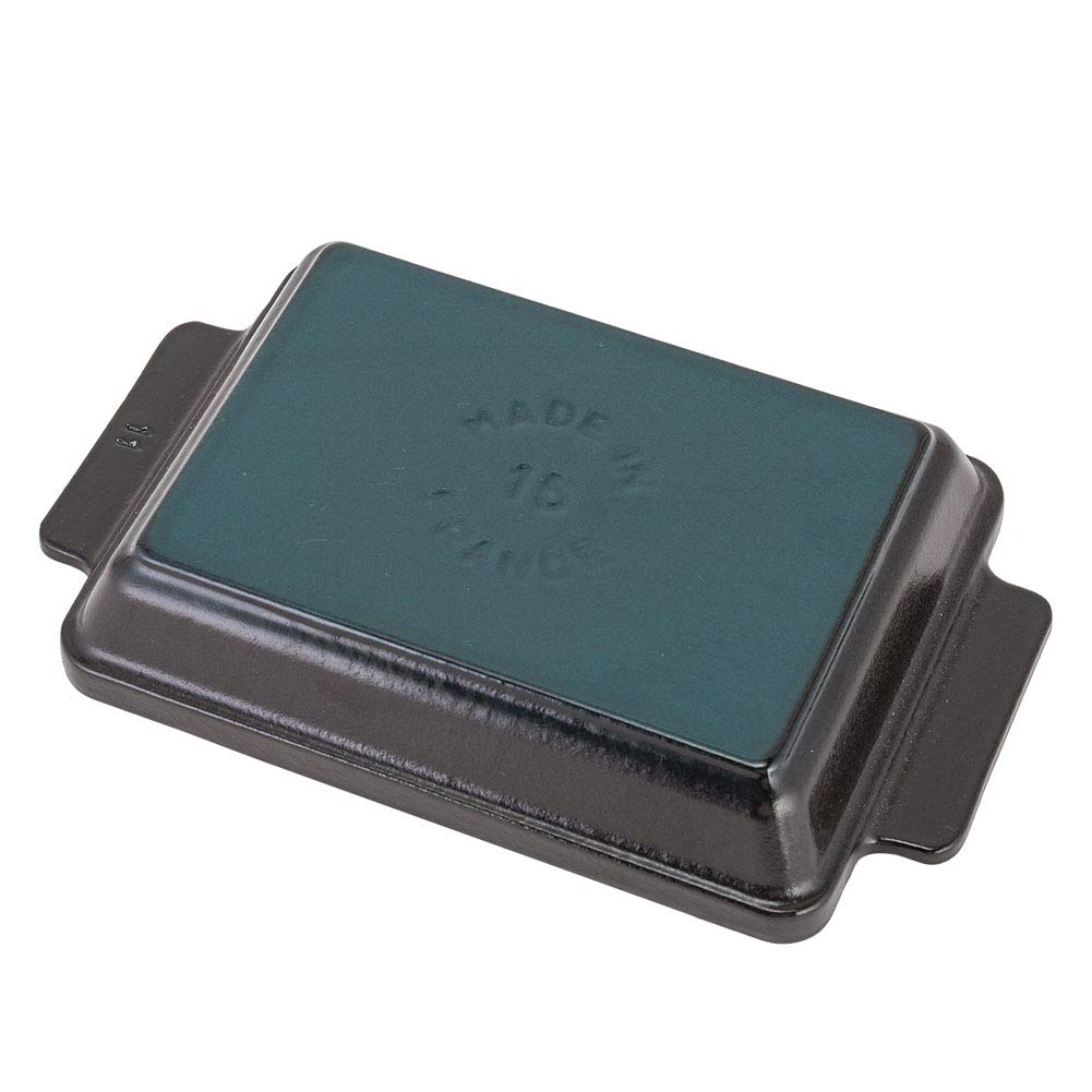 Staub Mini Rectangular 15 x 11 Induction Enamel Stylish Oven 1301423 Dish, cm, Compatible, Cocotte, Dish, Black,