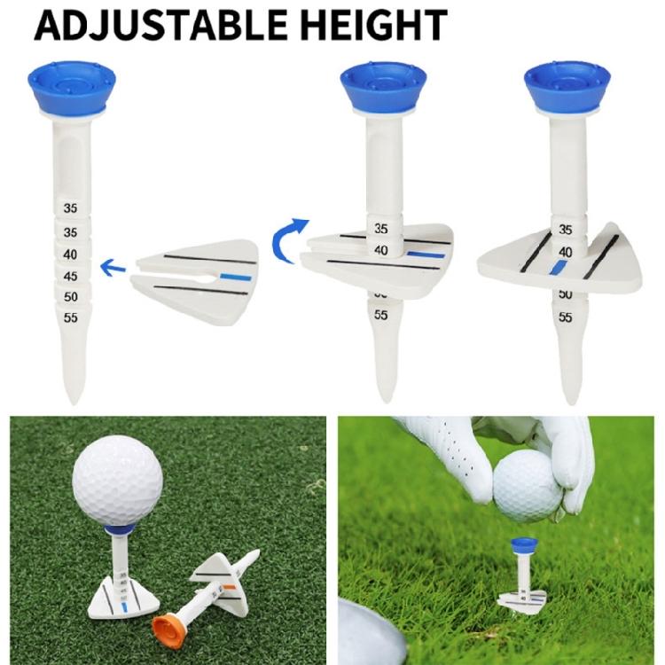 Plastic Golf Tees Height Adjustable Ball Tees for Golfer Practice Golf Accessory