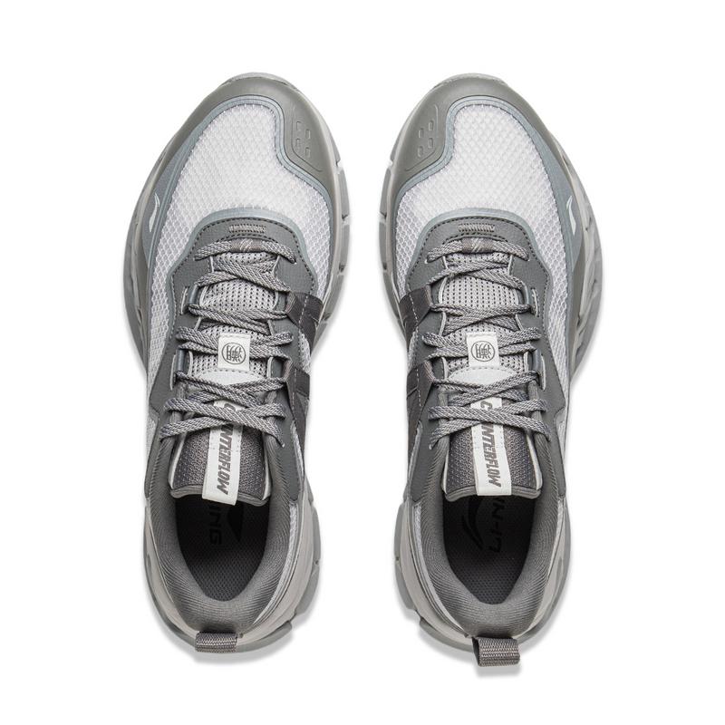 Li Ning CF Suo Xiao Yao Xing V3 Comfortable Fashion Slip Resistant Durable Low Top Hiking Shoes Unisex Hiking Shoes Gray AHTV017-3