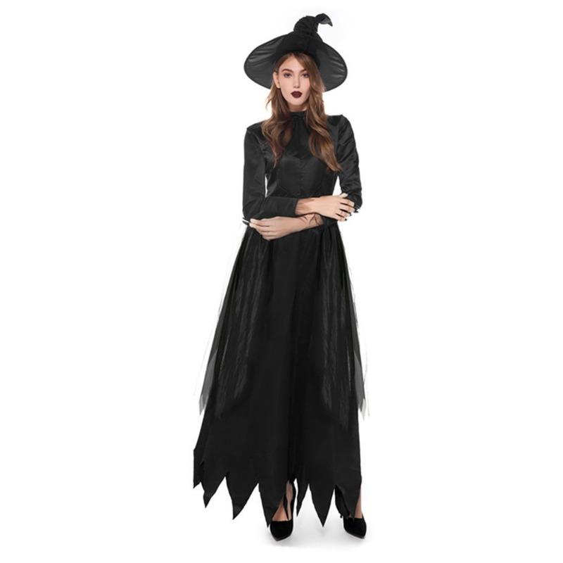 Halloween Dark Witch Horror Demon Vampire Witch Cosplay Stage Costume