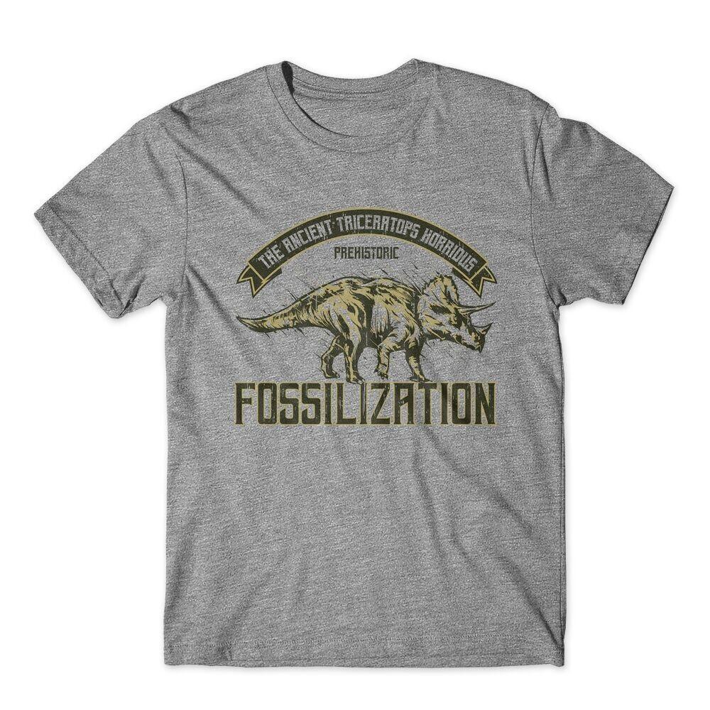 

Triceratops Fossil T-Shirt 100% Cotton Premium Tee NEW L