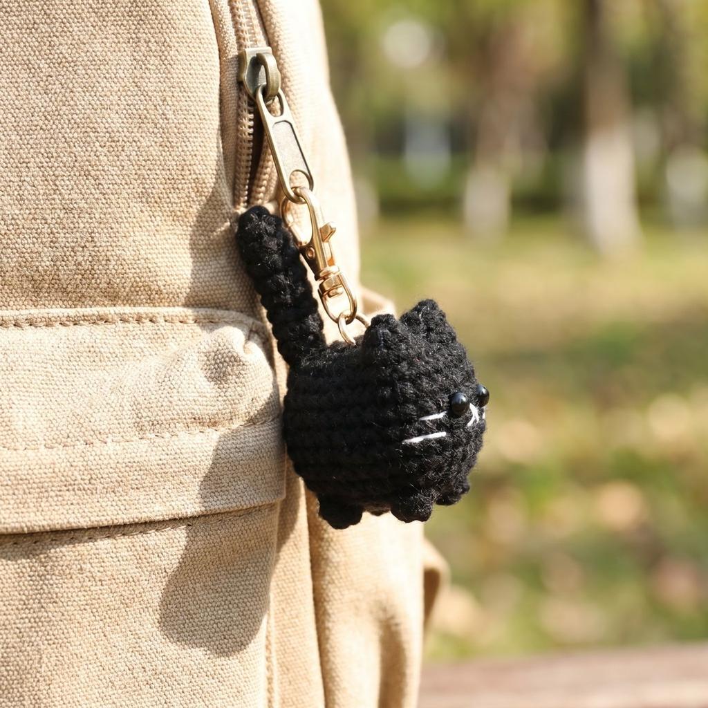 Hand Crocheted Toy for Play and - Interactive Toy for Cats