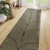 Geometric Line Runner Rug Indoor Outdoor Long Carpet Daily Home Decoration Non-Slip Floormat for Bedroom Living Room Hallway