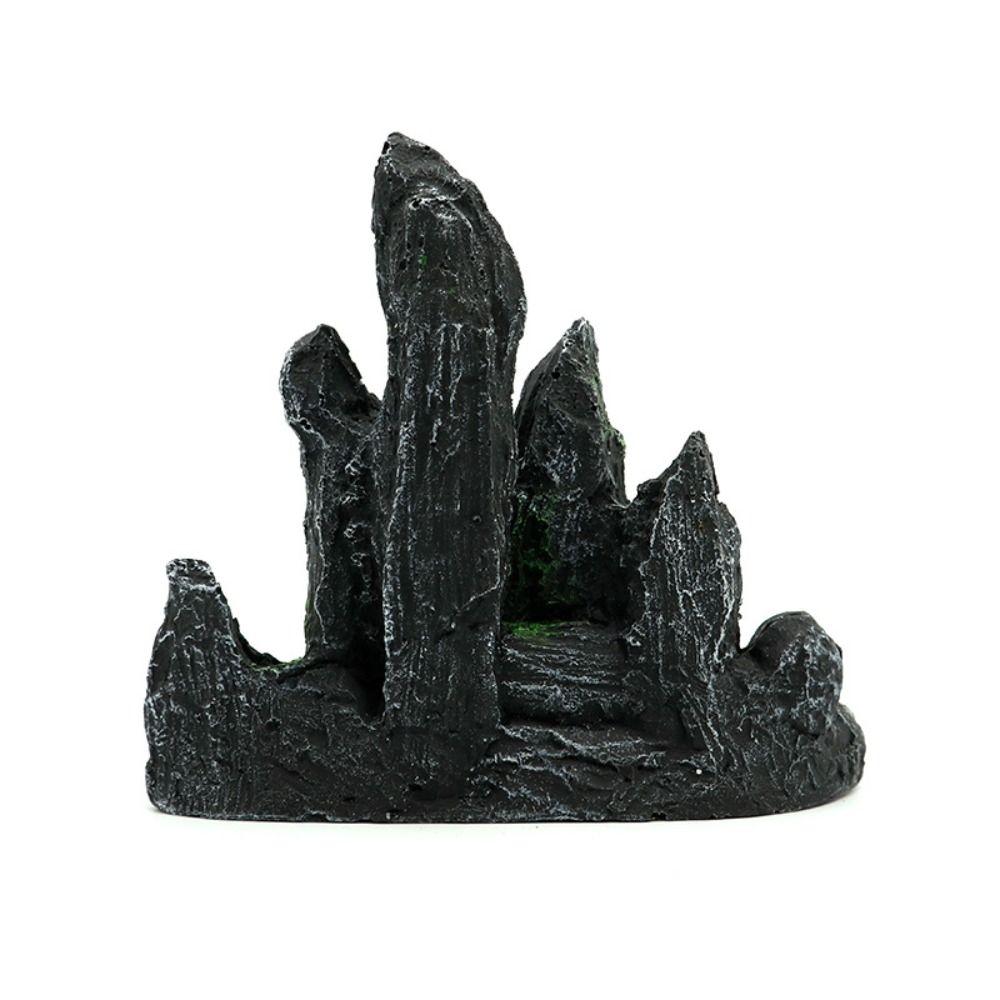 Creative Aquarium Rockery Mountain Decoration Resin Mountain Stone Statue  Landscaping