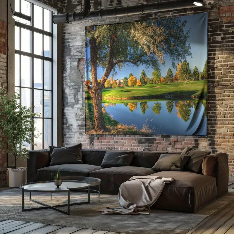 New Nordic Style Landscape Tapestry Wall Cloth Modern Simple Home Art Living Room Mural Bedroom Decorative Tapestry