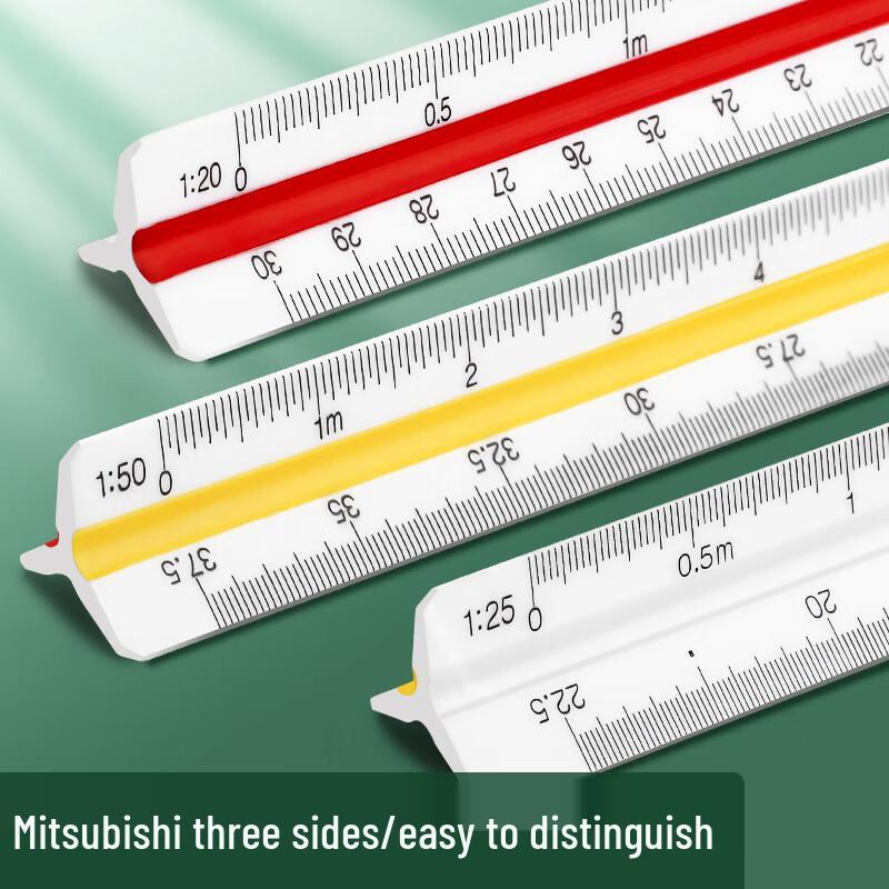 Su Li 30cm Triangular Scale Ruler